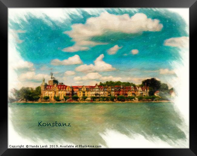 Konstanz Cityscape Framed Print by DiFigiano Photography