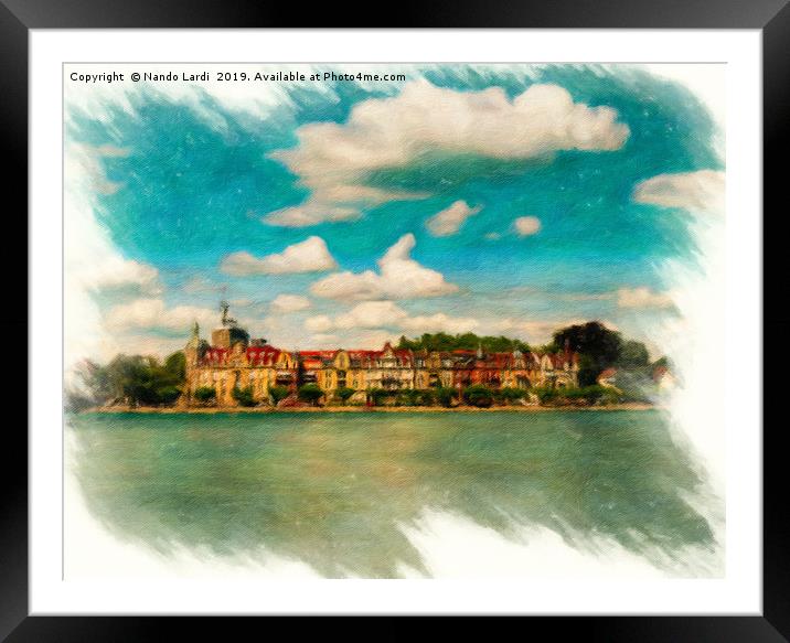 Konstanz Cityscape 2 Framed Mounted Print by DiFigiano Photography