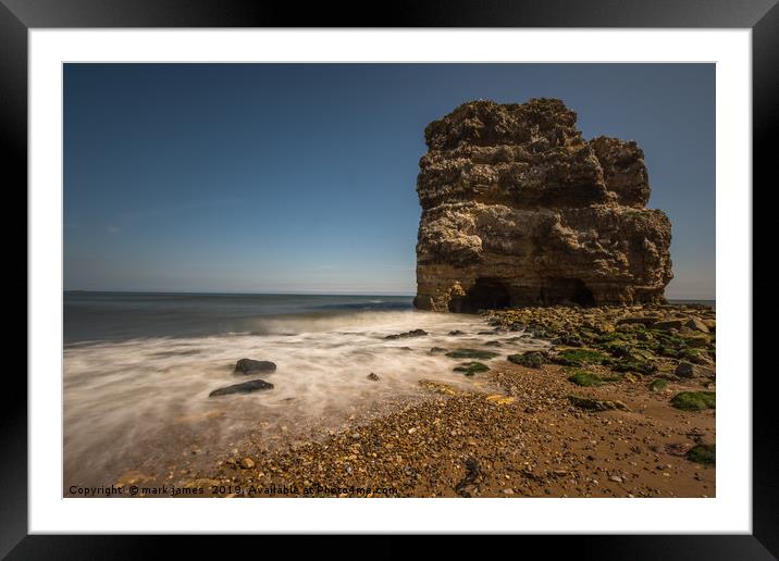 The lone rock Framed Mounted Print by mark james