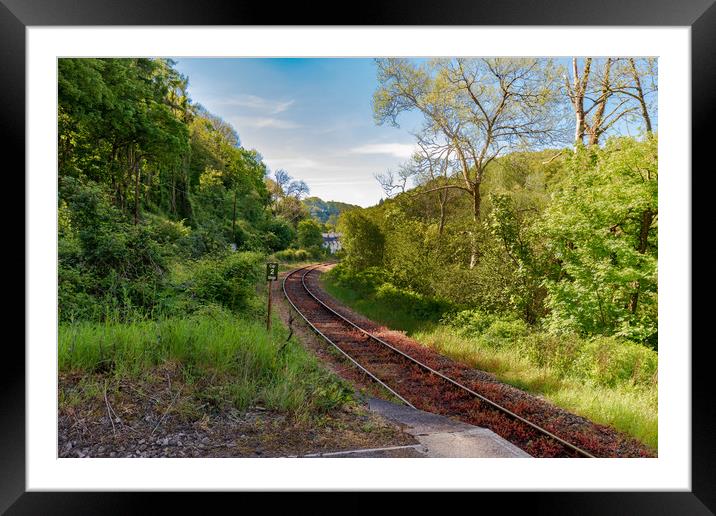 Sandplace station  on the scenic Looe Valley Line Framed Mounted Print by Jim Peters