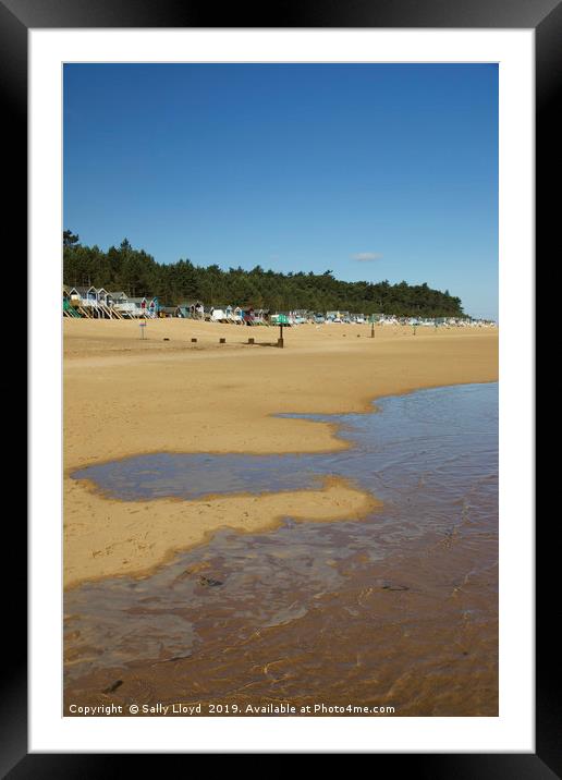 The Shape of the Sea at Wells-next-the-sea  Framed Mounted Print by Sally Lloyd