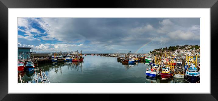 Brixham Harbour, Devon. Framed Mounted Print by Maggie McCall