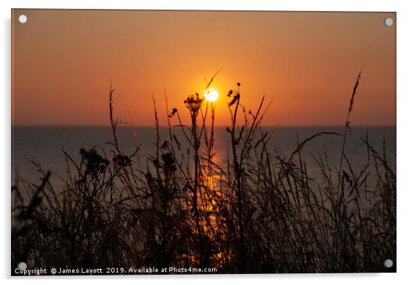 Gyrn Goch At Sunset Acrylic by James Lavott