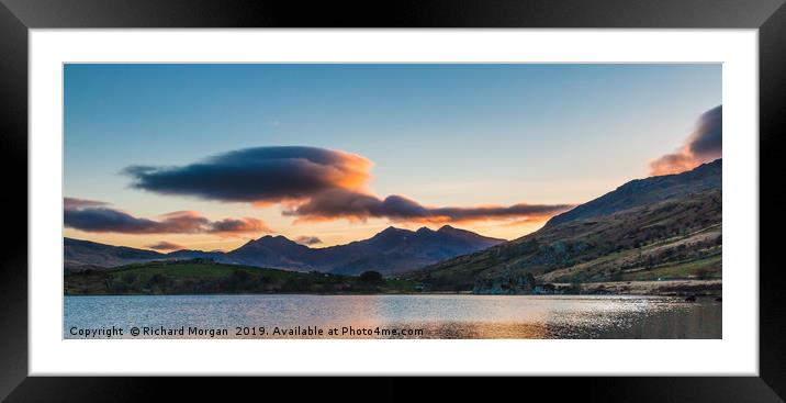 Lake Llynnau Mymbyr Framed Mounted Print by Richard Morgan