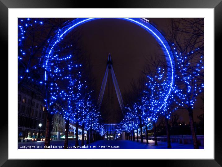 London Eye Framed Mounted Print by Richard Morgan