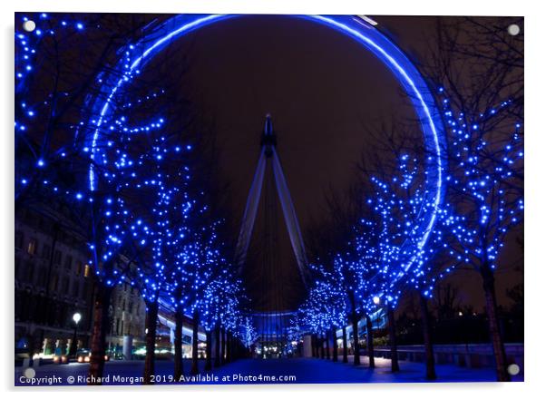 London Eye Acrylic by Richard Morgan