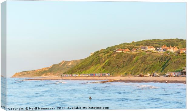 Majestic Views of the Cromer Cliffs Canvas Print by Heidi Hennessey
