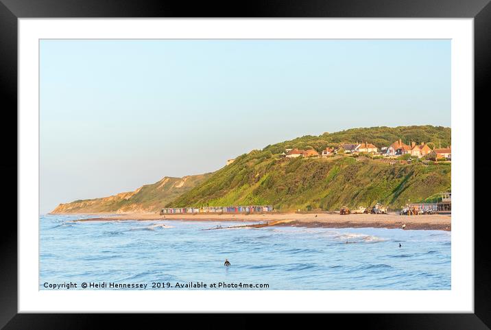 Majestic Views of the Cromer Cliffs Framed Mounted Print by Heidi Hennessey