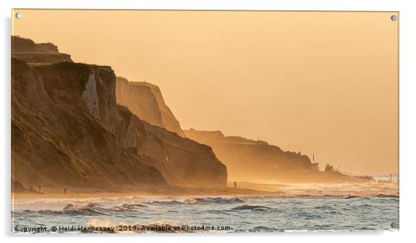 Majestic West Runton Cliffs Acrylic by Heidi Hennessey