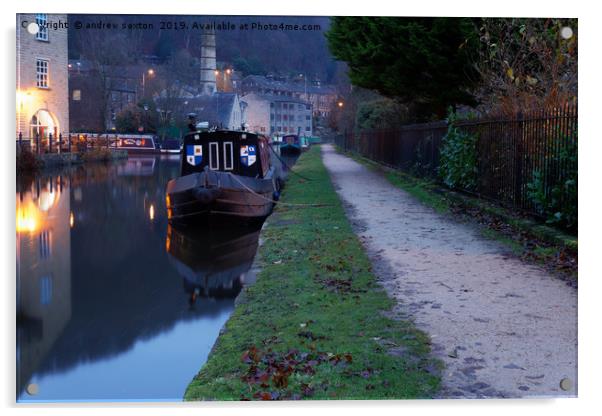 PATH CANAL Acrylic by andrew saxton