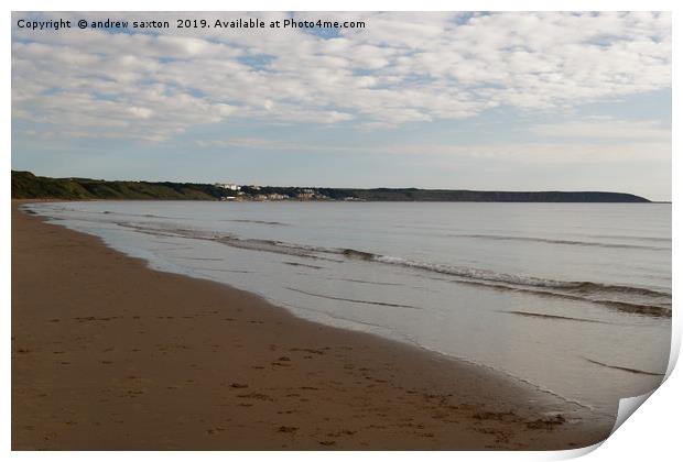 BEACH MORNING Print by andrew saxton