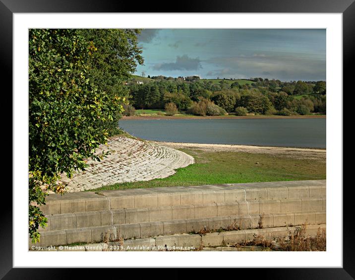 Blagdon Lake Framed Mounted Print by Heather Goodwin
