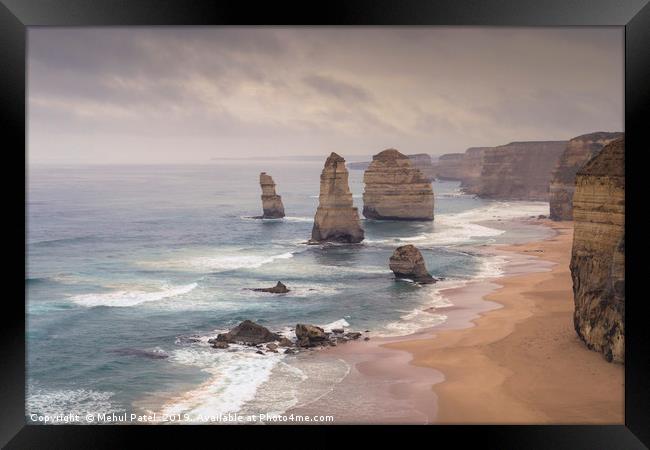 Twelve Apostles, Great Ocean Road, Australia Framed Print by Mehul Patel