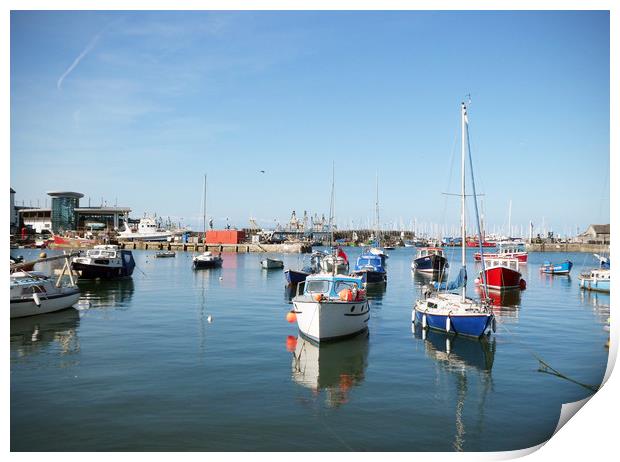 Brixham Harbour Print by graham young