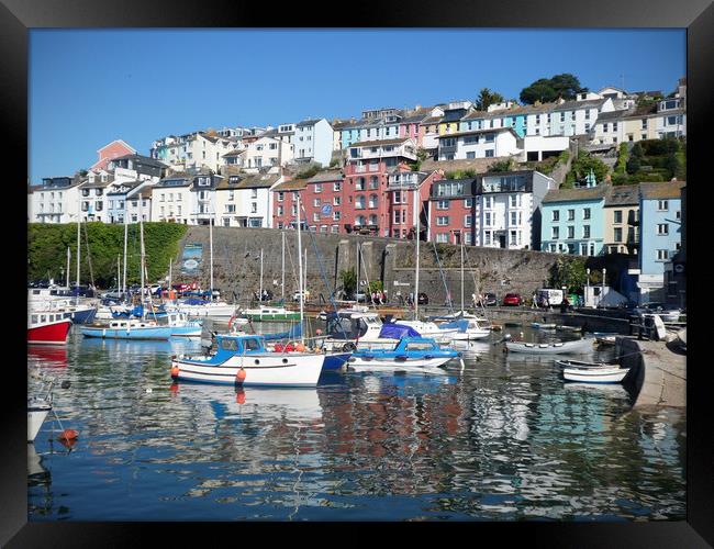 Brixham Reflections Framed Print by graham young