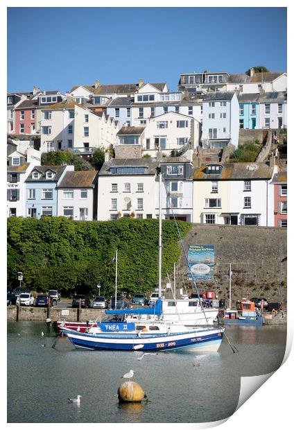 A Sunny Day in Brixham Print by graham young