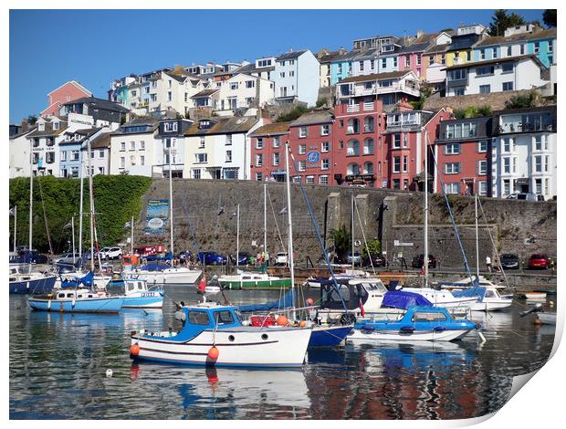 Brixham Harbour Print by graham young