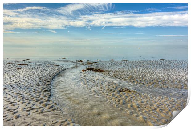 Flowing out to sea Print by Malcolm McHugh