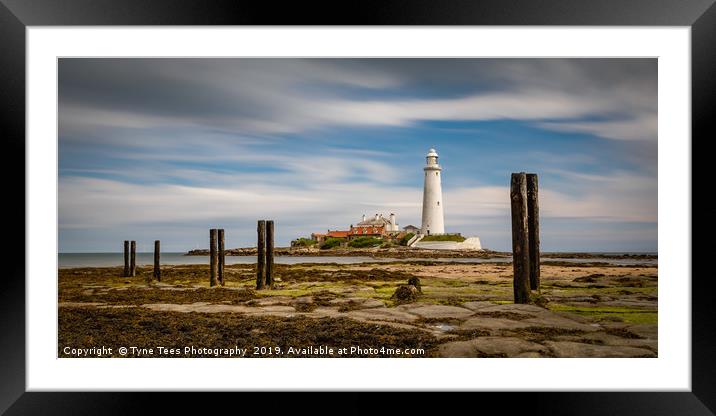 St Marys Lighthouse  Framed Mounted Print by Tyne Tees Photography