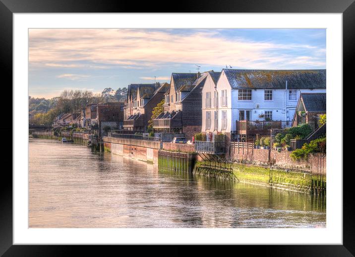 Arundel Waterfront Framed Mounted Print by Malcolm McHugh