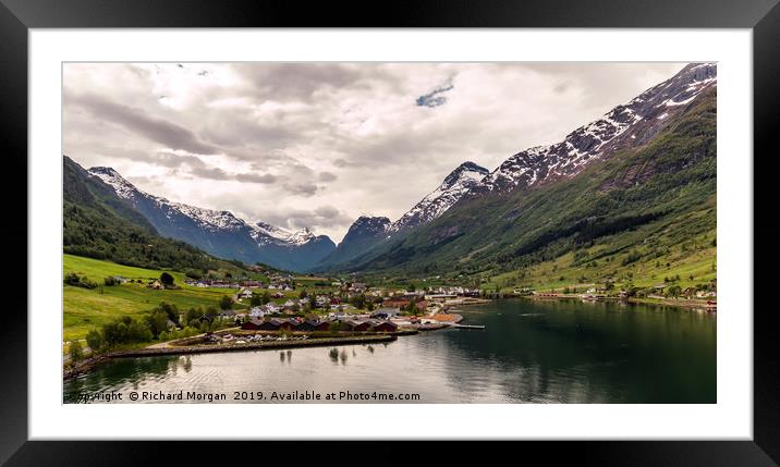 Olden, Norway Framed Mounted Print by Richard Morgan