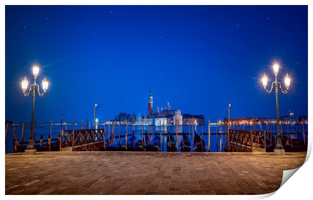 Lights of Venice Print by Svetlana Sewell