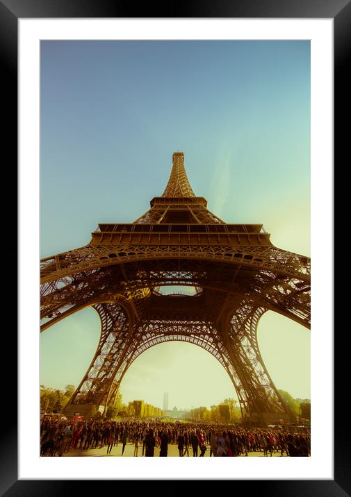 Eiffel Tower. Framed Mounted Print by Maggie McCall