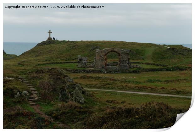 ABBEY AND CROSS Print by andrew saxton