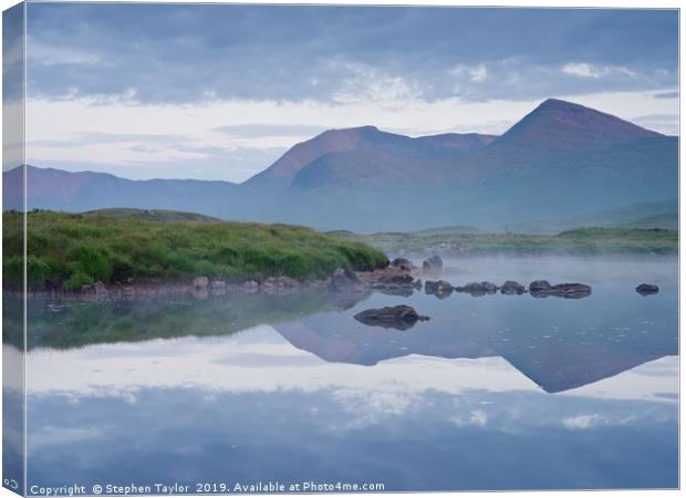 Lochan Na Stainge Canvas Print by Stephen Taylor