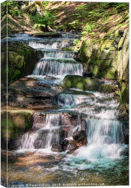 Lumsdale Falls Canvas Print by Peter Zabulis