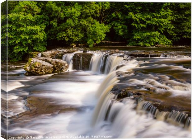 Upper Falls  Canvas Print by Gary Clarricoates