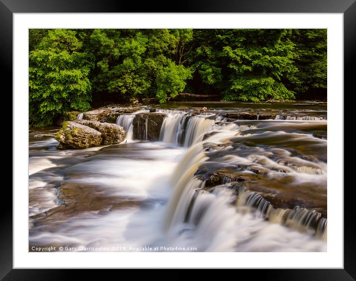 Upper Falls  Framed Mounted Print by Gary Clarricoates