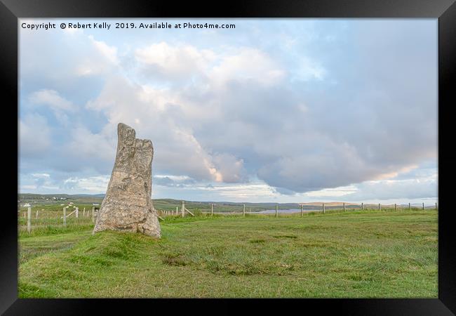 Callanish Stones on the Isle of Lewis Framed Print by Robert Kelly