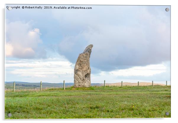 Callanish Stones on the Isle of Lewis Acrylic by Robert Kelly