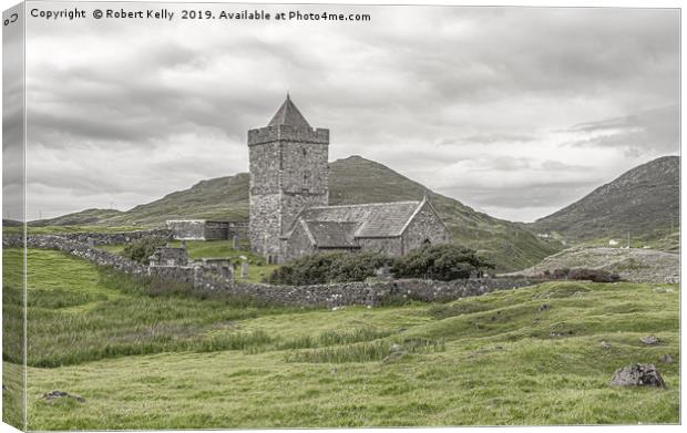 Rodel Church on the Isle of Harris Canvas Print by Robert Kelly