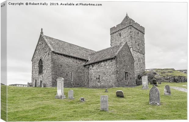 Rodel Church on the Isle of Harris Canvas Print by Robert Kelly