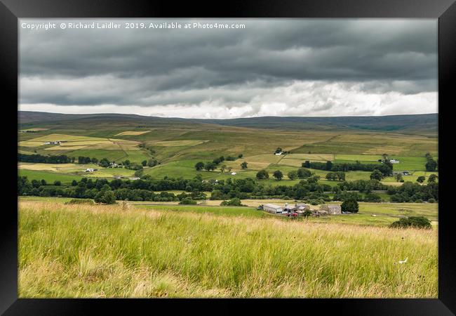 Hield House and Ettersgill, Upper Teesdale Framed Print by Richard Laidler