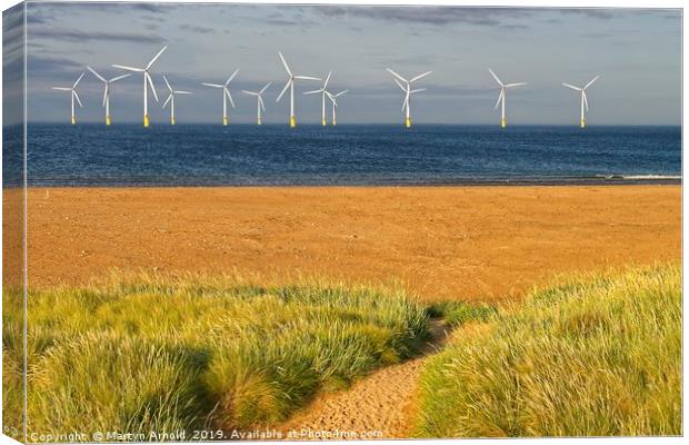 Offshore Wind on Teesside  Canvas Print by Martyn Arnold