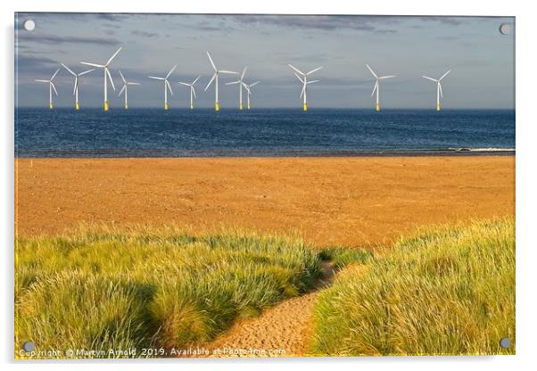 Offshore Wind on Teesside  Acrylic by Martyn Arnold