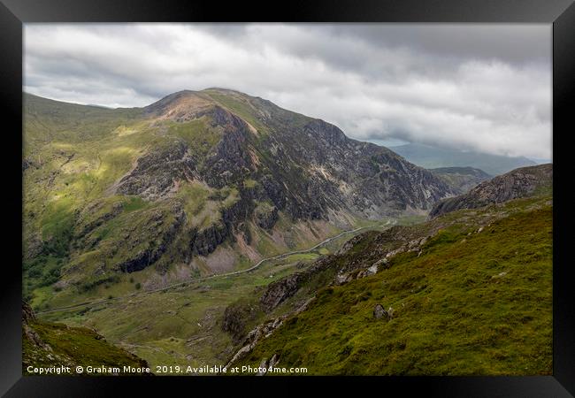 Llanberis Pass  Framed Print by Graham Moore