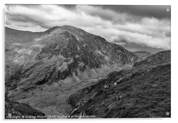 Llanberis Pass  Acrylic by Graham Moore