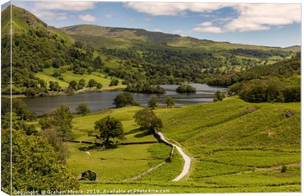 Rydal Water Canvas Print by Graham Moore