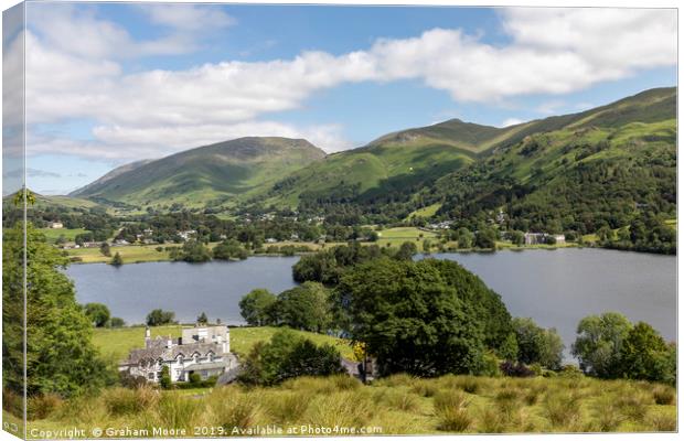 Grasmere from Red Bank Canvas Print by Graham Moore