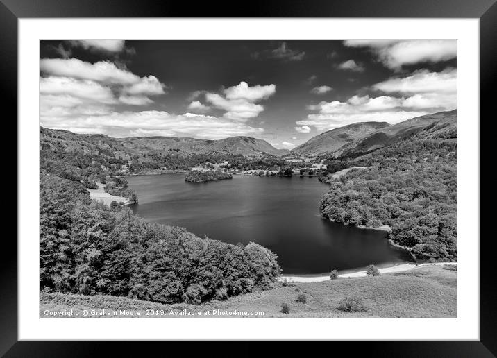 Grasmere from Loughrigg Terrace  Framed Mounted Print by Graham Moore