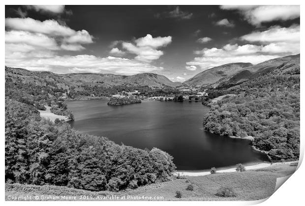 Grasmere from Loughrigg Terrace  Print by Graham Moore