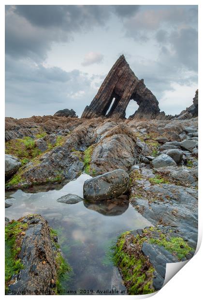 Blackchurch Rock, North devon Print by Martin Williams