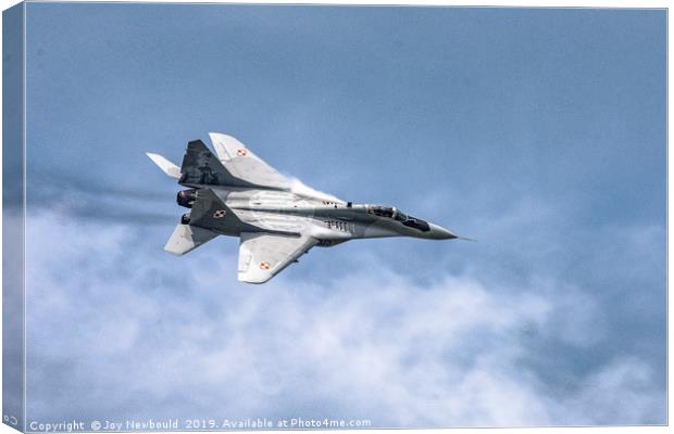 Mig-29 Russian Fighter Plane  Canvas Print by Joy Newbould