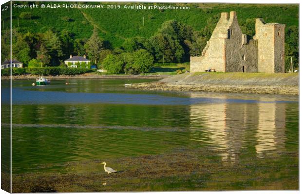 Lochranza Castle, Isle of Arran, Scotland Canvas Print by ALBA PHOTOGRAPHY