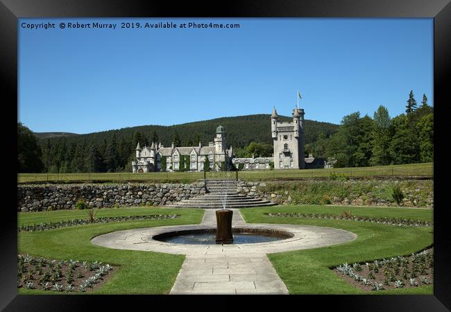 Balmoral Castle from the Castle gardens Framed Print by Robert Murray