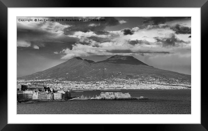 Clouds over Versuvius Framed Mounted Print by Ian Collins